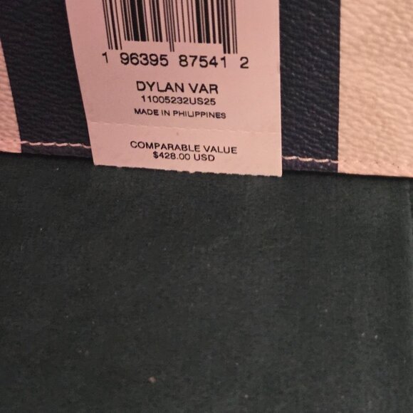 MENS  OR WOMENS  AUTHENTIC COACH DYLAN VARSITY TOTE BAG AND WALLET SET - Picture 11 of 15